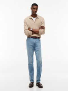 Bleecker Slim Whiskered Jeans — Blue 2