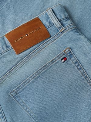 blue bleecker whiskered slim jeans for men tommy hilfiger