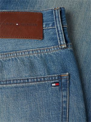 blau relaxed jeans mit fade-effekt für herren - tommy hilfiger