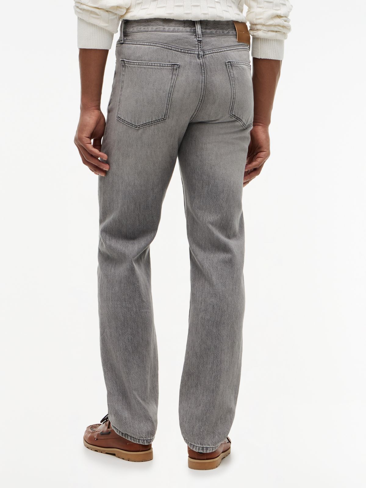 Dover Regular Straight Faded Jeans — Grey