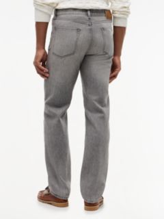 Dover Regular Straight Faded Jeans — Grey 4