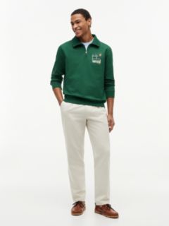 Graphic Quarter-Zip Rugby Sweatshirt — Green 2