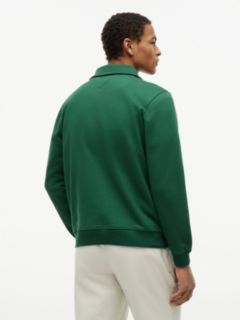 Graphic Quarter-Zip Rugby Sweatshirt — Green 4
