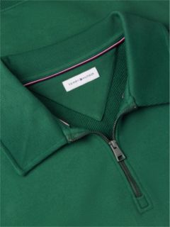 Graphic Quarter-Zip Rugby Sweatshirt — Green 6