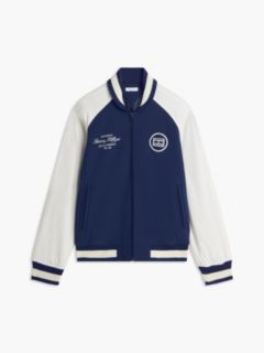 Interlock Knit Colour-Blocked Relaxed Bomber Jacket — Multi 5