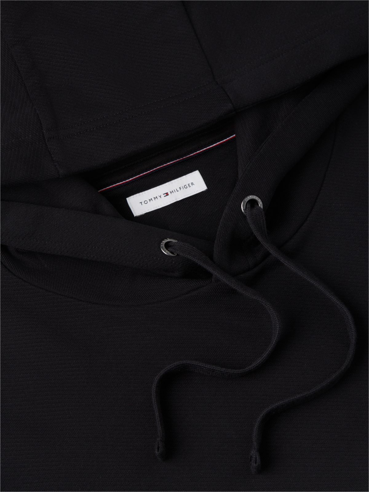 Back Graphic Relaxed Terry Hoody — Black