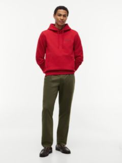 Back Graphic Relaxed Terry Hoody — Red 2