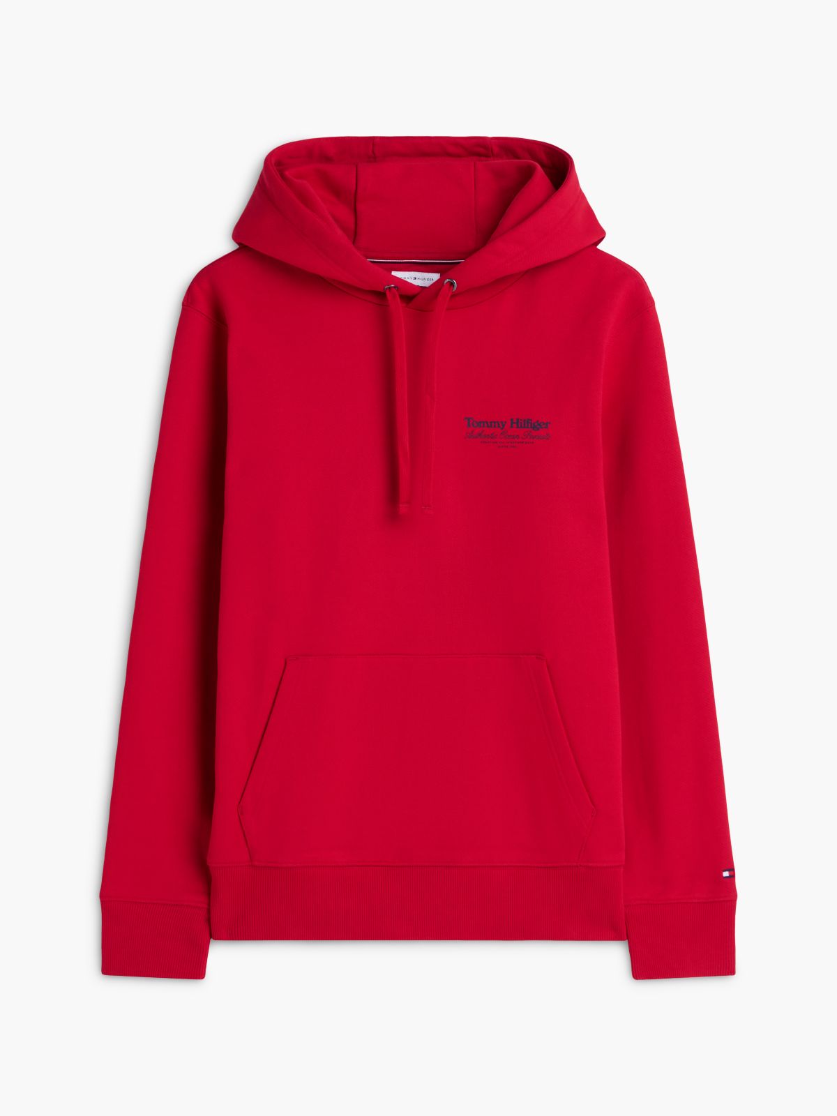 Back Graphic Relaxed Terry Hoody — Red