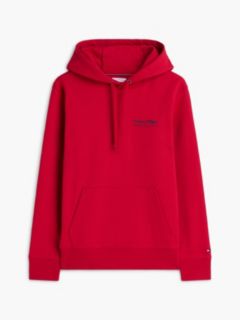 Back Graphic Relaxed Terry Hoody — Red 5