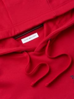 Back Graphic Relaxed Terry Hoody — Red 6