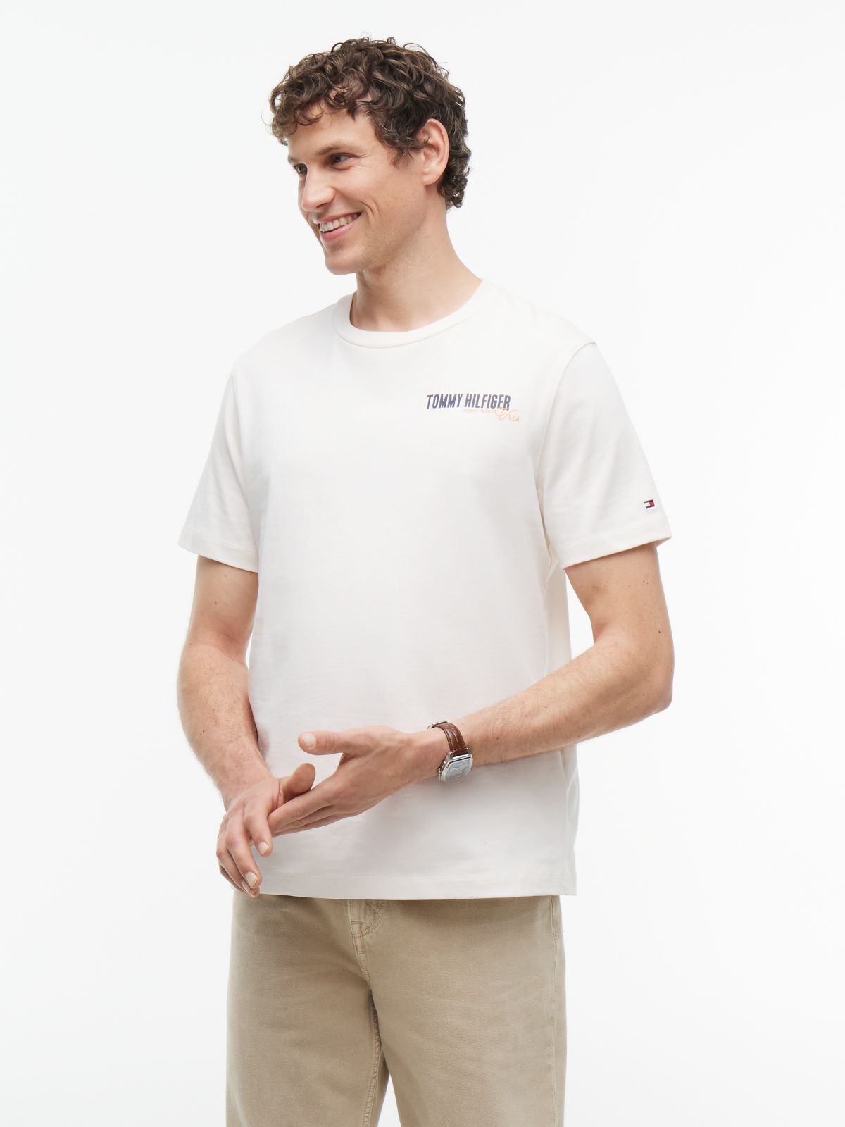 Back Graphic Jersey T-Shirt — White