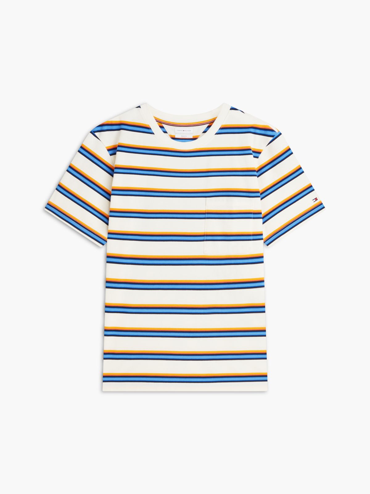 Mixed Stripe Relaxed Jersey T-Shirt — Multi