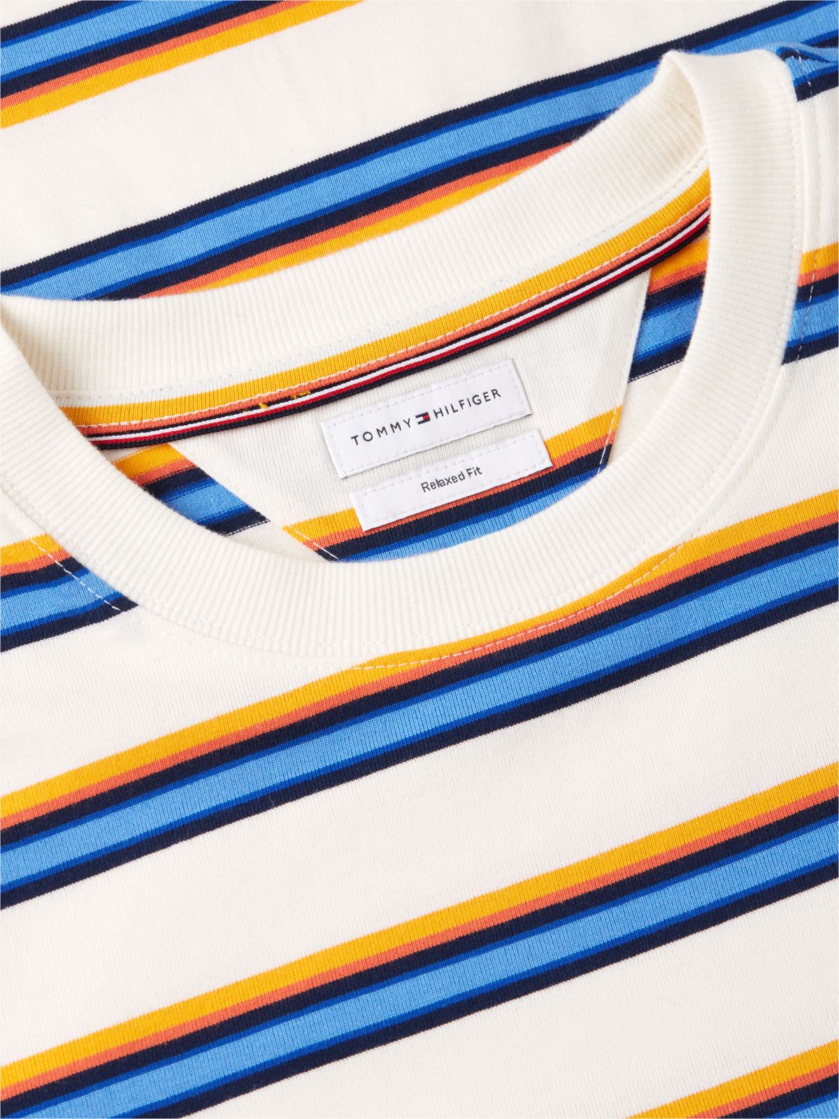 Mixed Stripe Relaxed Jersey T-Shirt — Multi