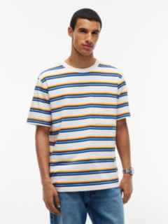 Mixed Stripe Relaxed Jersey T-Shirt — Multi 1
