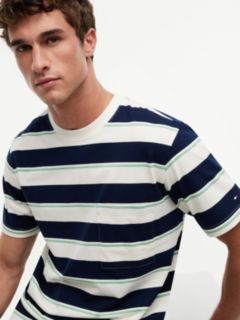 Mixed Stripe Relaxed Jersey T-Shirt — Multi 3