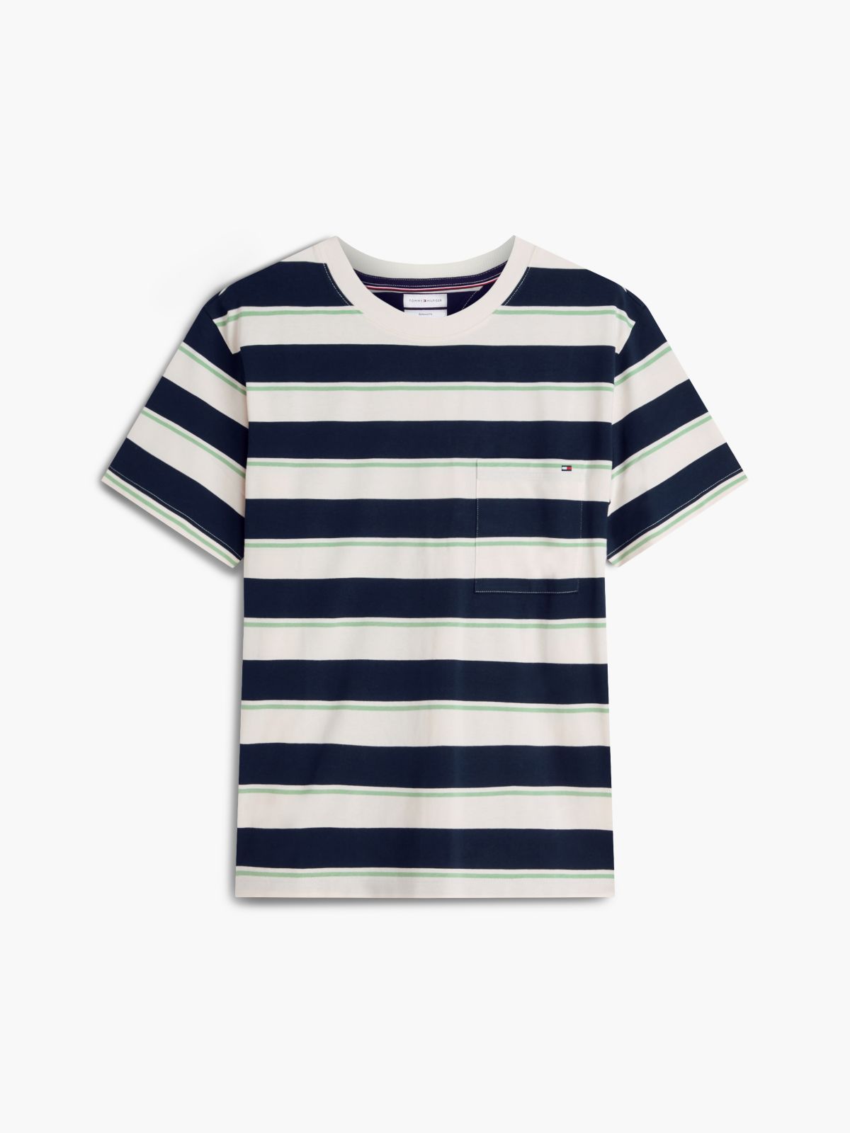 Mixed Stripe Relaxed Jersey T-Shirt — Multi