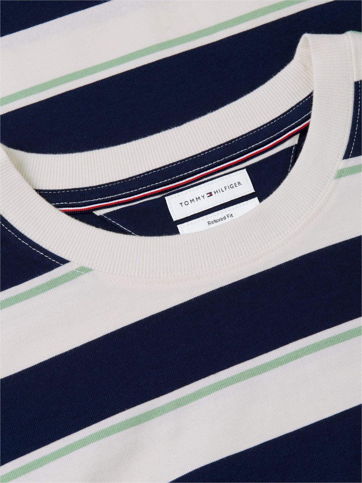 Mixed Stripe Relaxed Jersey T-Shirt — Multi