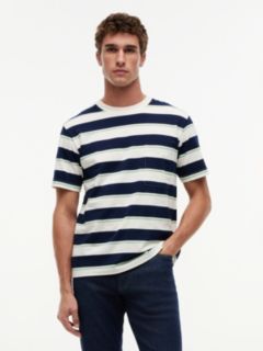 Mixed Stripe Relaxed Jersey T-Shirt — Multi 1