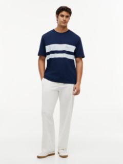 Logo Colour-Blocked Relaxed T-Shirt — Blue 2