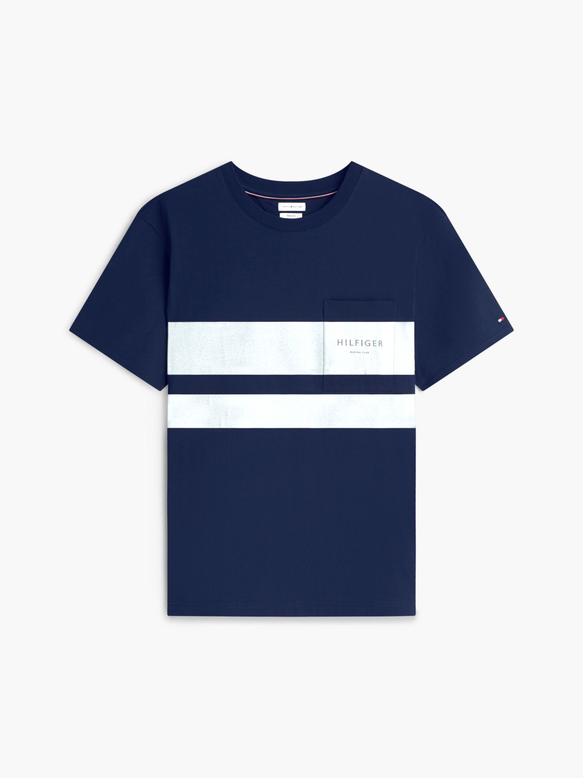 Logo Colour-Blocked Relaxed T-Shirt — Blue