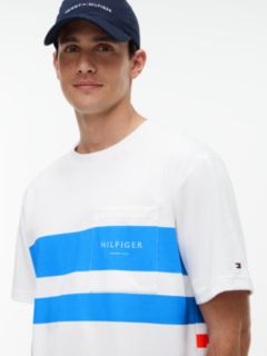 Logo Colour-Blocked Relaxed T-Shirt — White 3