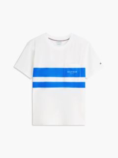 Logo Colour-Blocked Relaxed T-Shirt — White 5