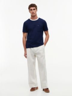 Mesh Collar Jersey T-Shirt — Blue 2