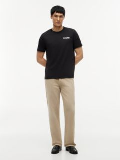 Back Graphic Jersey Crew Neck T-Shirt — Black 2
