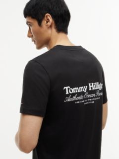 Back Graphic Jersey Crew Neck T-Shirt — Black 3