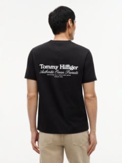 Back Graphic Jersey Crew Neck T-Shirt — Black 4