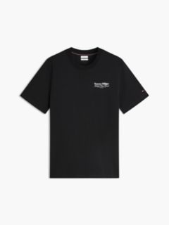 Back Graphic Jersey Crew Neck T-Shirt — Black 5