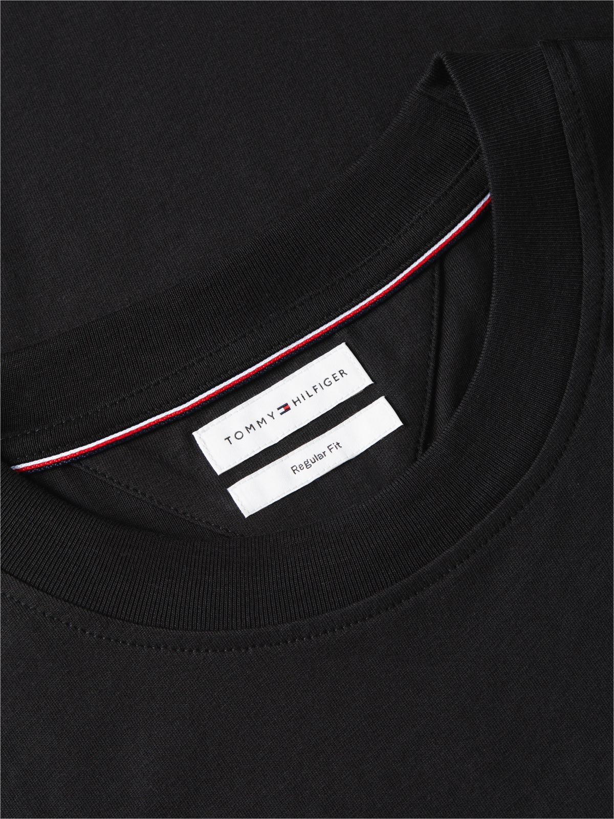 Back Graphic Jersey Crew Neck T-Shirt — Black