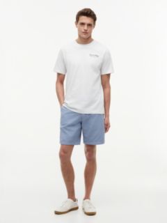 Back Graphic Jersey Crew Neck T-Shirt — White 2
