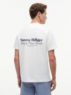 Back Graphic Jersey Crew Neck T-Shirt — White 4