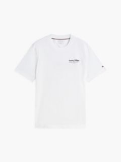 Back Graphic Jersey Crew Neck T-Shirt — White 5