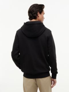 Flag Graphic Terry Drawstring Hoody — Black 4
