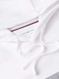 Flag Graphic Terry Drawstring Hoody — White 6