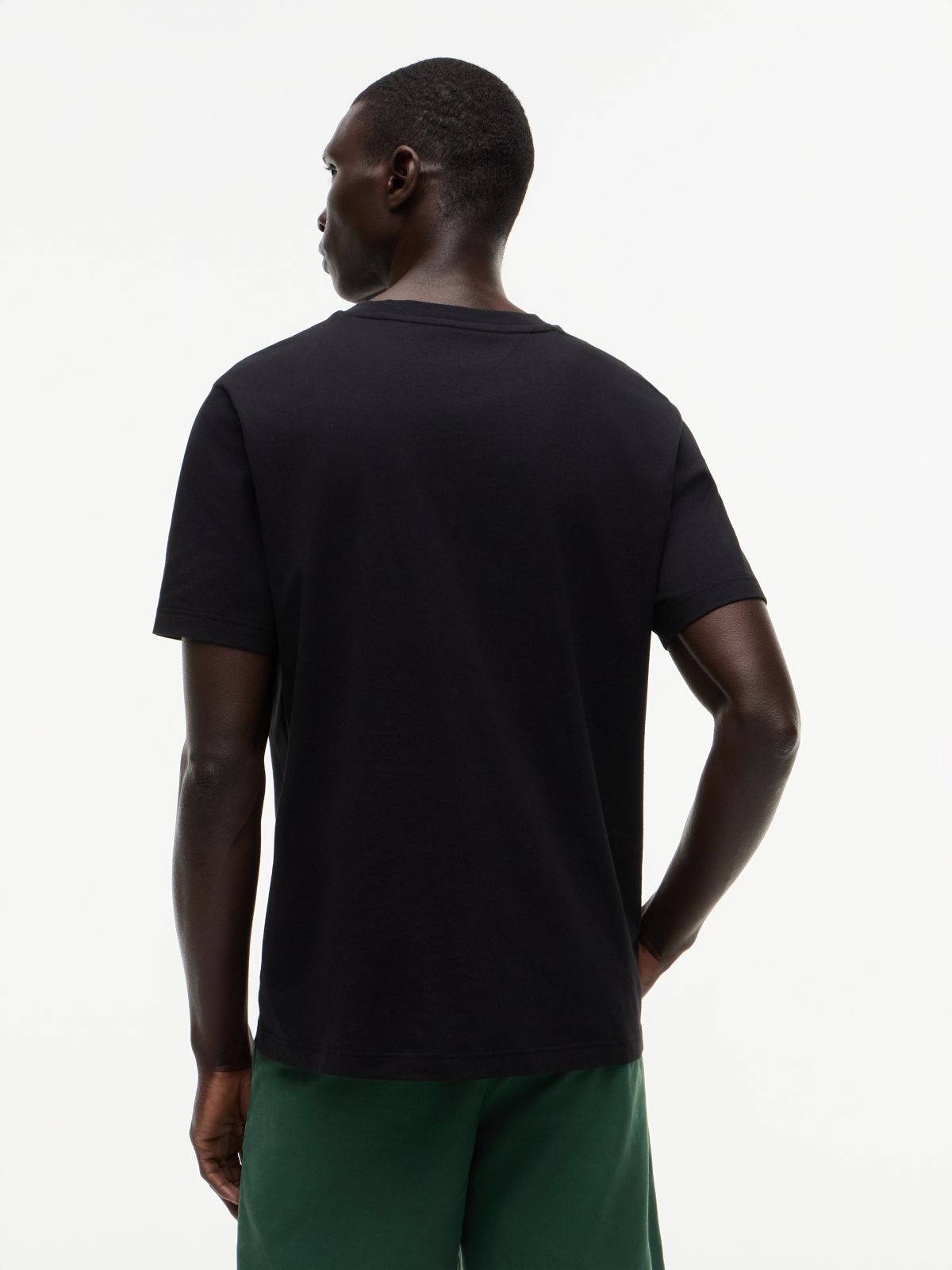 Logo Jersey Crew Neck T-Shirt — Black