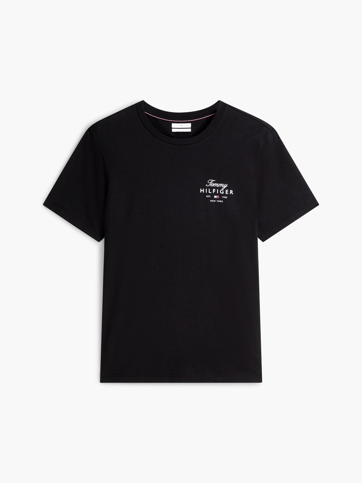 Logo Jersey Crew Neck T-Shirt — Black