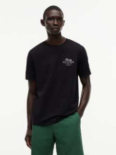 Logo Jersey Crew Neck T-Shirt — Black 1