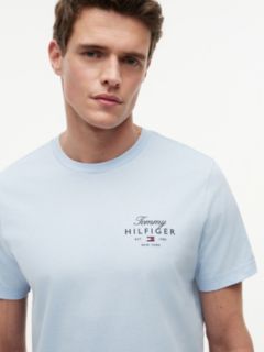 Logo Jersey Crew Neck T-Shirt — Blue 3