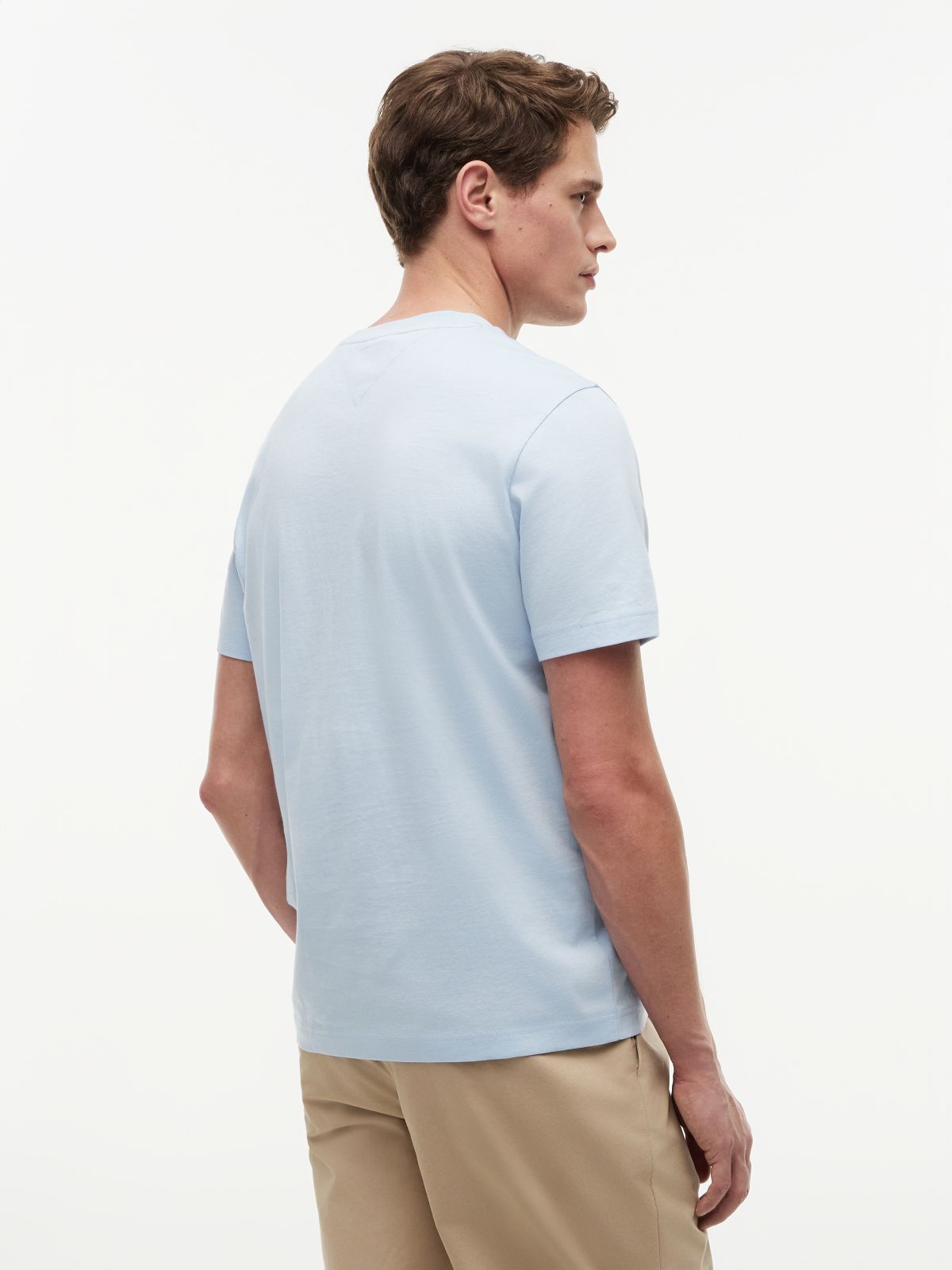 Logo Jersey Crew Neck T-Shirt — Blue
