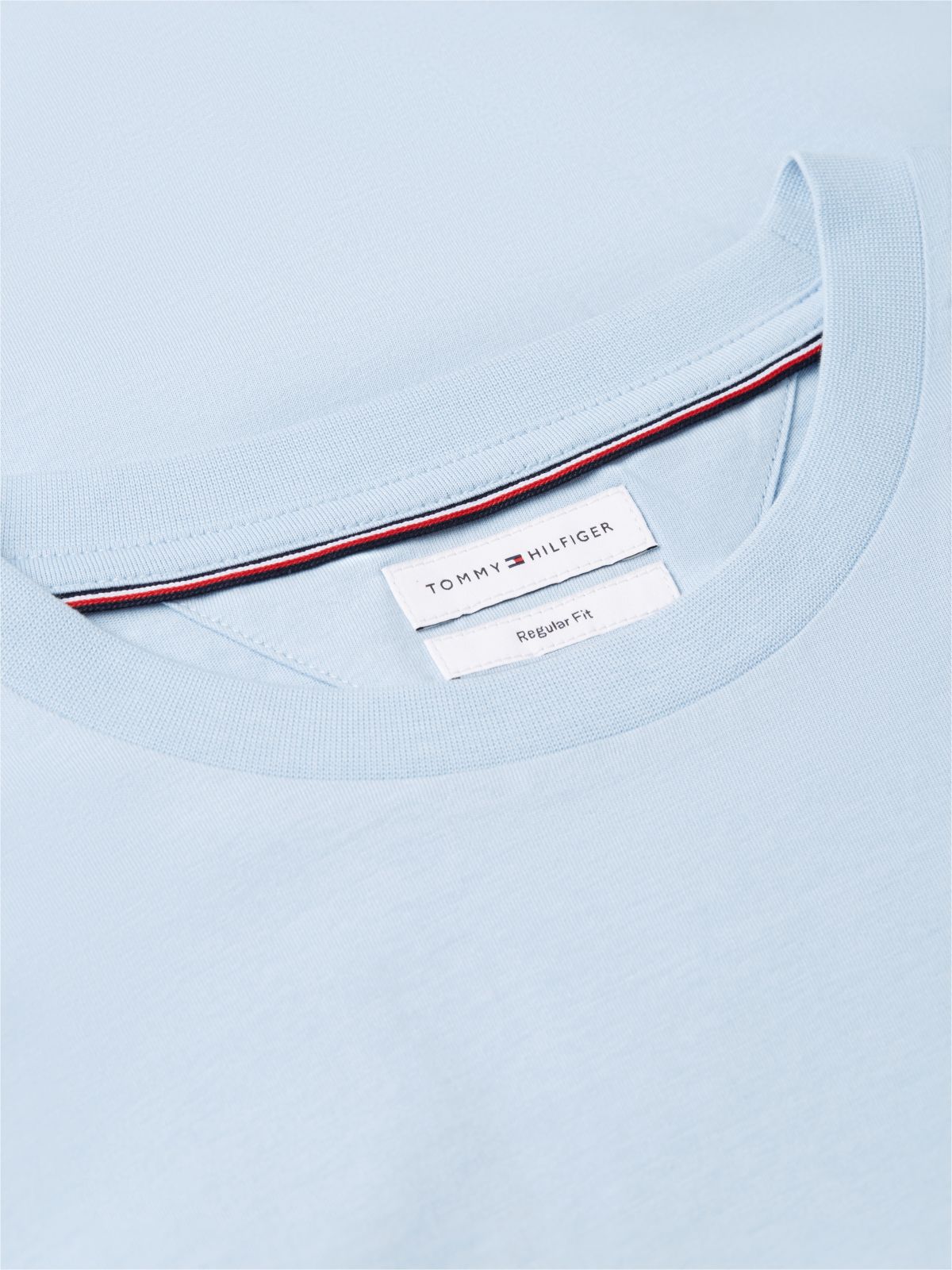 Logo Jersey Crew Neck T-Shirt — Blue
