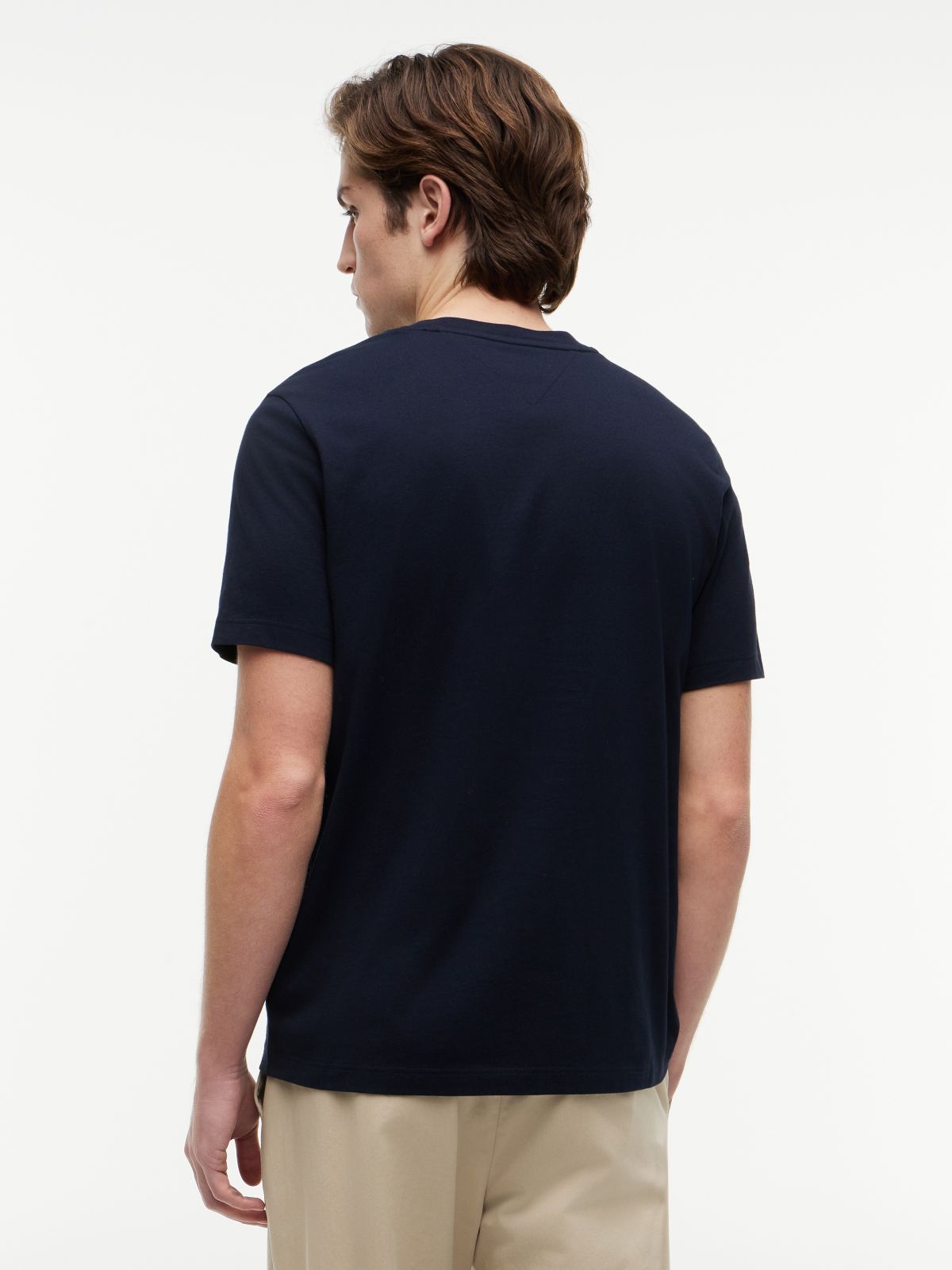 Logo Jersey Crew Neck T-Shirt — Blue