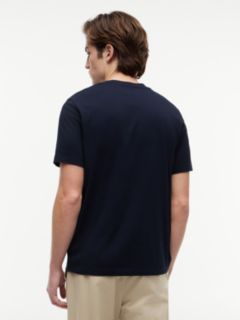 Logo Jersey Crew Neck T-Shirt — Blue 4