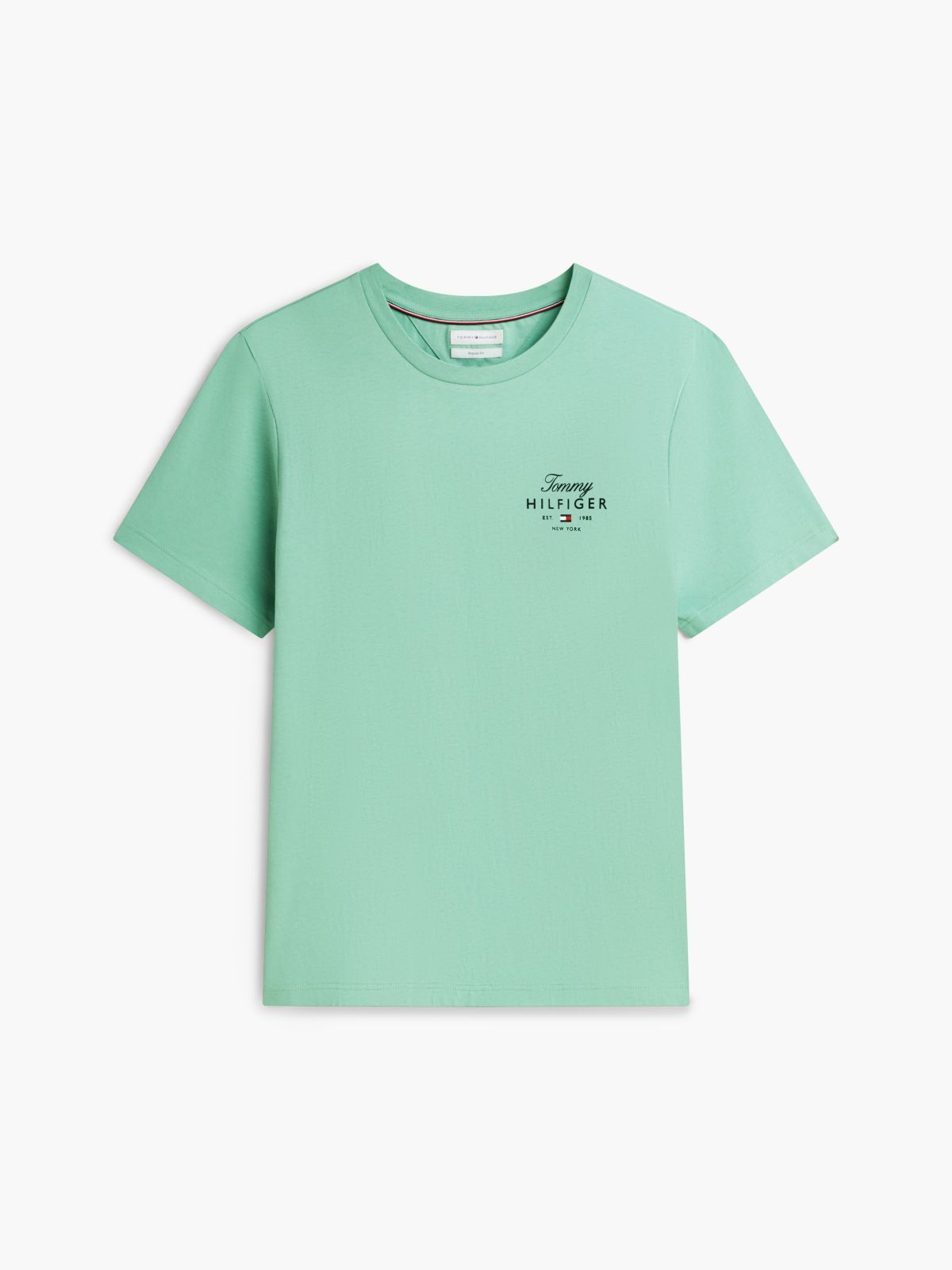 Logo Jersey Crew Neck T-Shirt — Green
