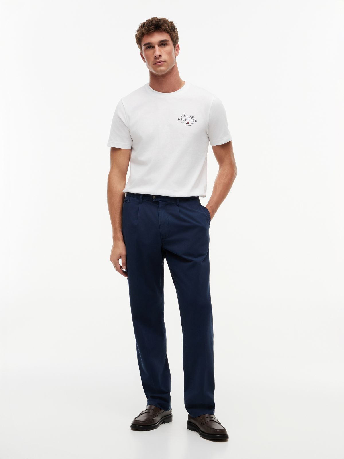 Logo Jersey Crew Neck T-Shirt — White