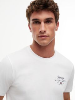 Logo Jersey Crew Neck T-Shirt — White 3