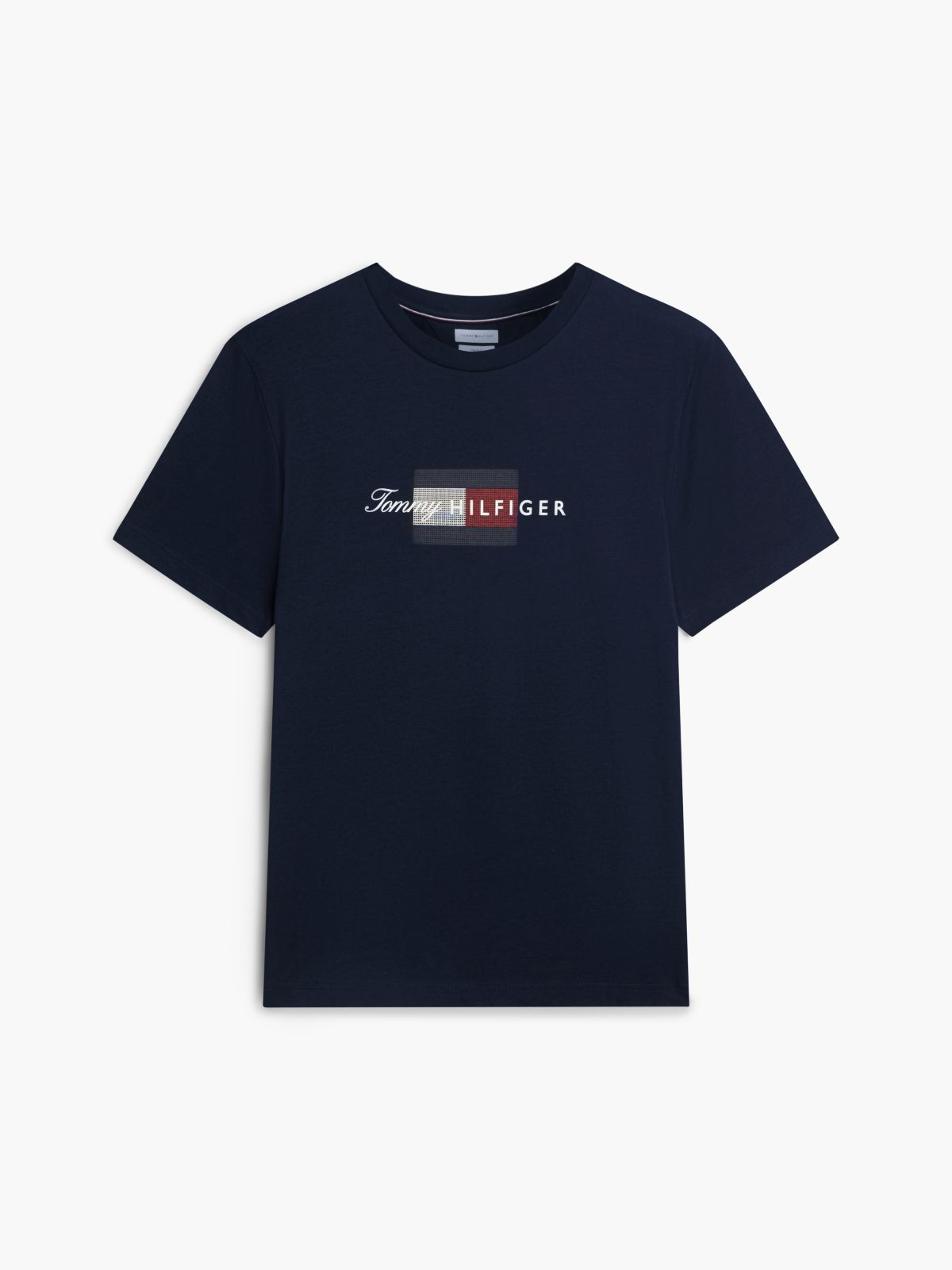 Flag Graphic Jersey T-Shirt — Blue