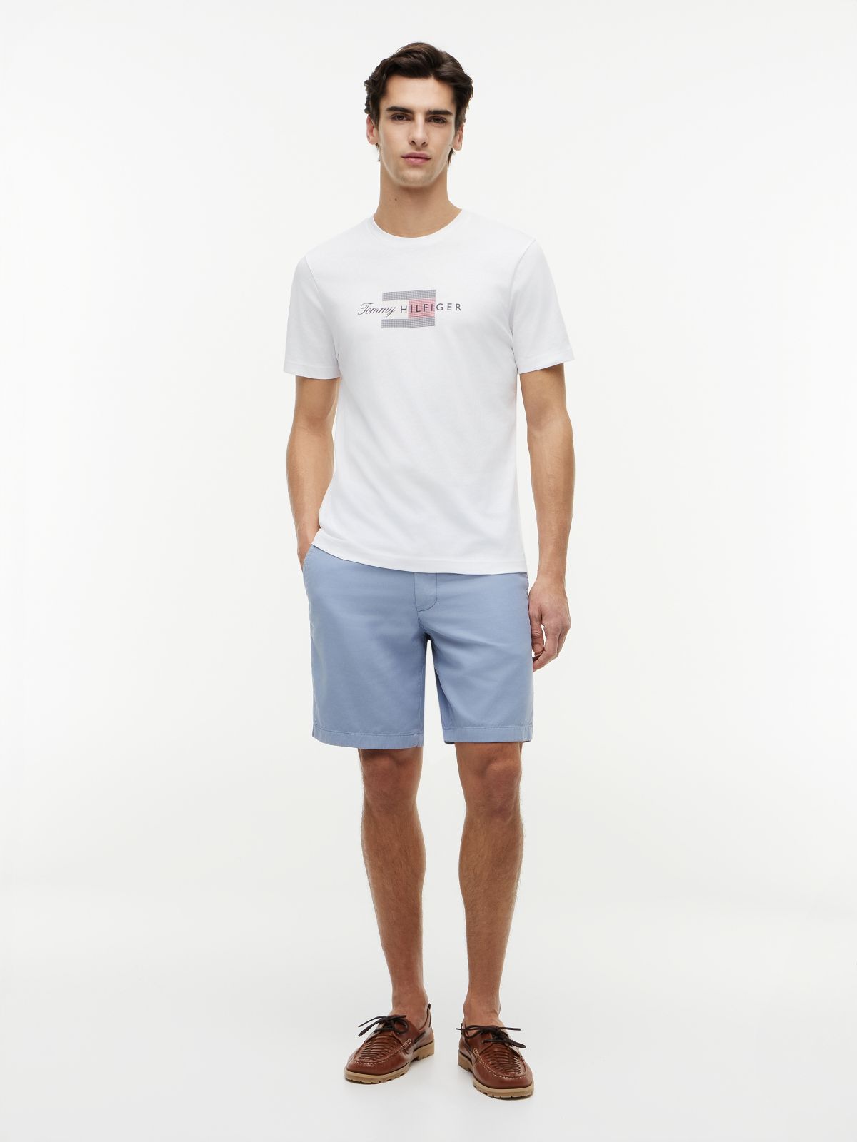Flag Graphic Jersey T-Shirt — White